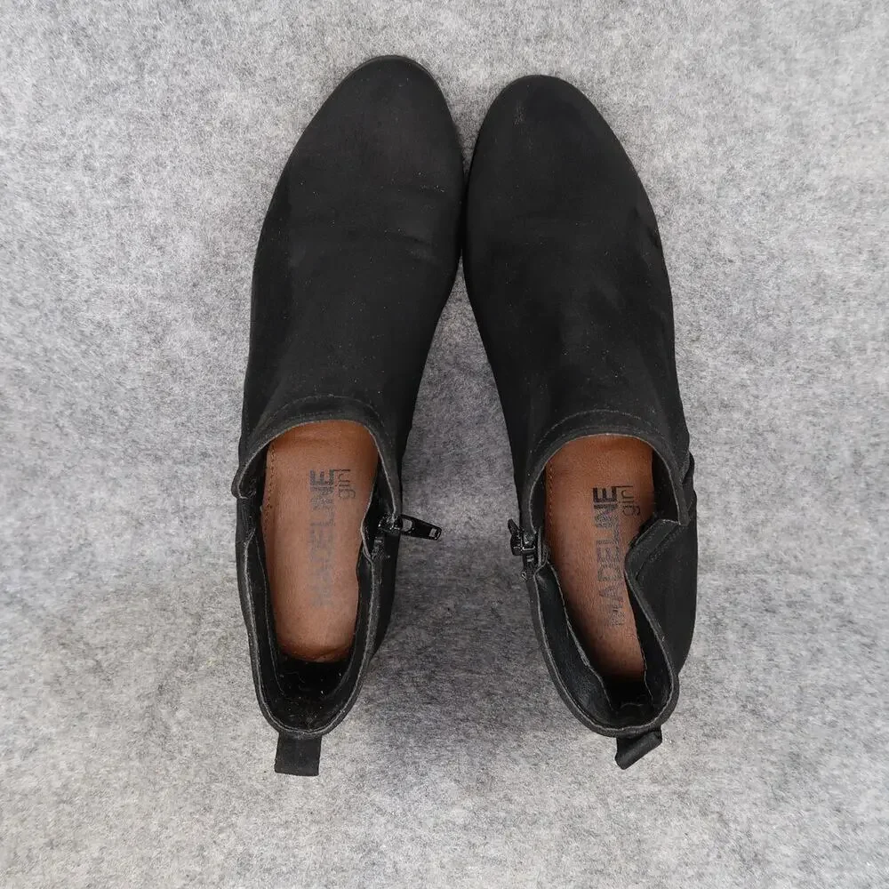 Madeline Girl Shoes Womens 7.5 Ankle Boots Fashion Block Heel Bootie Black_8